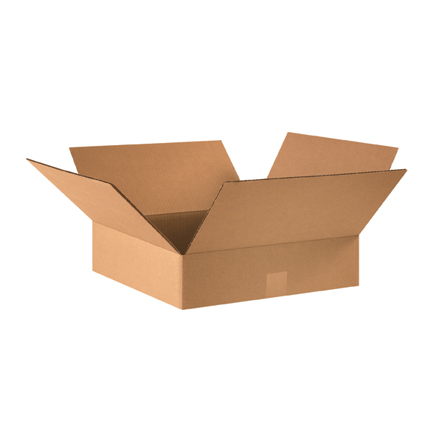 16 x 16 x 3" Flat Corrugated Boxes